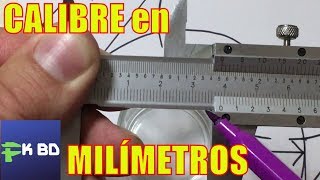 Tutorial de Medición con CALIBRE VERNIER en MILÍMETROS  Herramientas de Medición [upl. by Kantos]