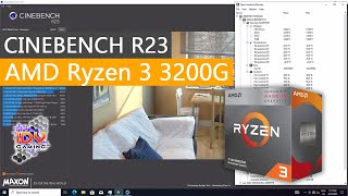 AMD Ryzen 3 3200G  Cinebench R23 [upl. by Nojed]