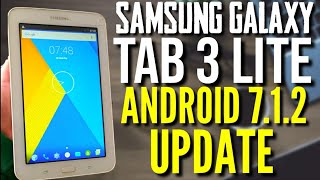 Galaxy Tab 3 Lite Android 712 Rom Update Galaxy Tab 3 Lite Android 712 Rom Güncellemesi [upl. by Idaf713]