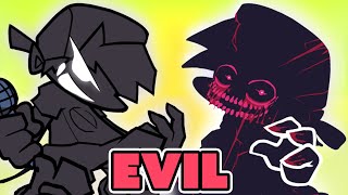 FRIDAY NIGHT FUNKIN mod EVIL Boyfriend vs BF [upl. by Dorita]