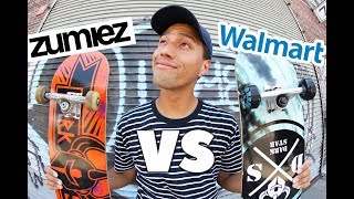 WALMART VS ZUMIEZ SKATEBOARDS  Same Brand Different Shop [upl. by Intyre]