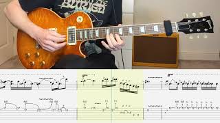 Eagles  Hotel California Solo Guitar Tab With Backing Track [upl. by Aleciram125]