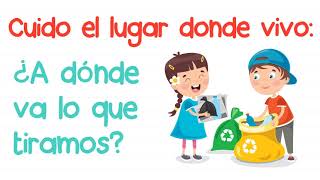 ¿A dónde va lo que tiramos La basura y el cuidado del medio ambiente  C del medio Primer grado [upl. by Anurag]