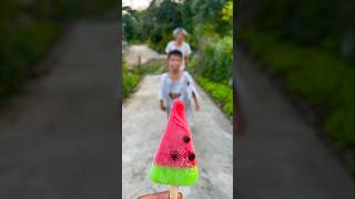 Kind grandpa eats watermelon ice cream 🍧 watermelon ice cream 🍓 beautiful shorts [upl. by Mckee]