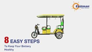 Eastmans ERickshaw Battery Service Video [upl. by Deenya747]