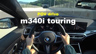 2023 BMW m340i Touring xDrive POV drive [upl. by Ainocal]