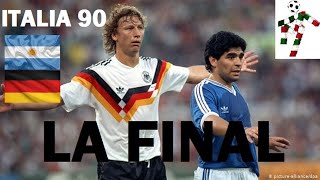 Argentina Vs Alemania  Final copa mundial Italia 1990  completo [upl. by Anilys]