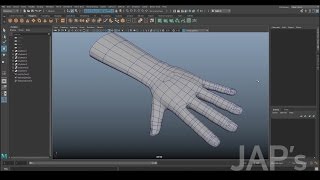 Basic Hand Modelling in Maya [upl. by Oigroeg]