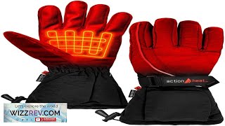 ActionHeat AA Battery Heated Snow Gloves – Men Rechargeable Electric Gloves wWeather Review [upl. by Anicul356]