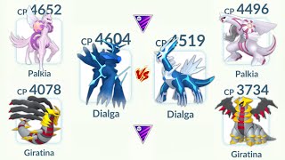 ORIGIN FORME vs NORMAL FORME Dialga Palkia Giratina in Pokemon GO [upl. by Aielam]