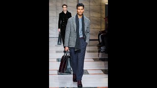 Giorgio Armani moda uomo inverno 20232024 [upl. by Yebot377]