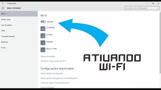 COMO ATIVAR WIFI DO COMPUTADOR NO WINDOWS 10 [upl. by Cherrita876]