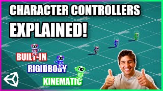 How to Move Characters In Unity 3D  Character Controllers Explained [upl. by Sairahcaz]