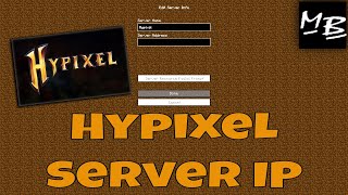 Minecraft Hypixel IP [upl. by Airdnaxila333]