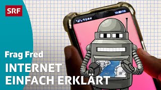 Frag Fred Wie funktioniert das Internet  Kindervideos  SRF Kids [upl. by Ainet]