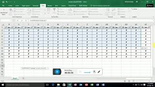 present and absent attendance sheet in excel hindi [upl. by Li]