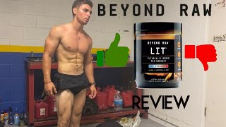 Beyond Raw LIT PRE workout REVIEW [upl. by Naujud]