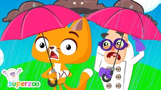 NEW ☔ Rain rain go away  Nursery Rhymes by Superzoo [upl. by Delia]