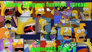 Homer Simpson funniest scream moments Part 1 [upl. by Atalanta]