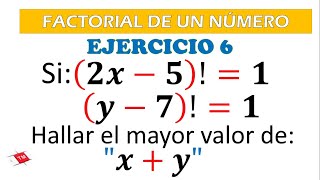 EJERCICIO 6  FACTORIAL [upl. by Eleaffar]