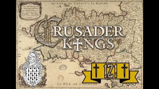 FR EP 121 CRUSADER KINGS 2  LOMBRE DE LA GUERRE CIVILE [upl. by Acirne]