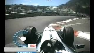 F1 Monaco 2002 Qualifying David Coulthard Onboard Lap [upl. by Icat234]