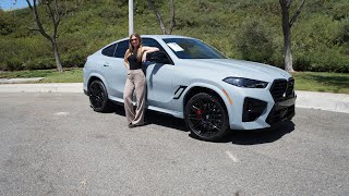 New 2024 BMW X6M Review in Brooklyn Grey  22quot M Wheels  Exhaust Sound  BMW Test Drive Review [upl. by Auhsaj]