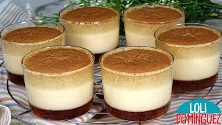 POSTRE FÁCIL EN 10 MINUTOS Queda cremoso suave y con un sabor delicioso  Loli Domínguez  Recetas [upl. by Faith]