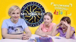 Milionerzy Wyzwanie dorośli vs dzieci Kto wygra Mama czy siostry [upl. by Eelyram]