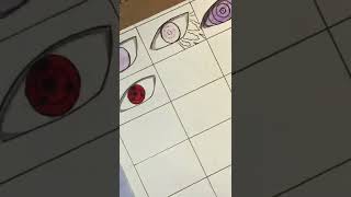 Naruto All Sharingan Dojutsu eyes drawing tutorial… [upl. by Eveneg229]