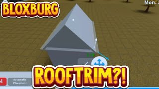 ROBLOX BLOXBURG How to make Roof Trims [upl. by Anthiathia]