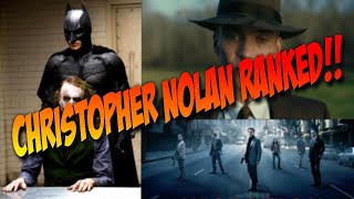 All Christopher Nolan Films Ranked [upl. by Aicetel]