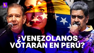 Así se preparan los venezolanos en Perú para las elecciones Edmundo González vs Nicolás Maduro [upl. by Nyloc]