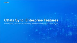 CData Sync Enterprise Features [upl. by Witty]