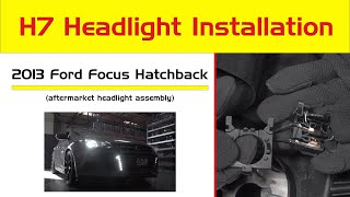 How to Replace  Change H7 Headlight Bulb Installation  LED Upgrade [upl. by Etram]