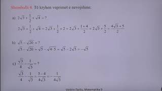 9 02 013  Java e katërt  Matematikë  Veprime lidhur me numra realë [upl. by Atsugua801]