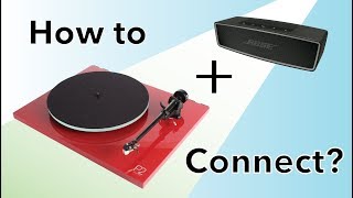 How to Connect your Portable Speaker to a Turntable  Record Player [upl. by Bliss773]