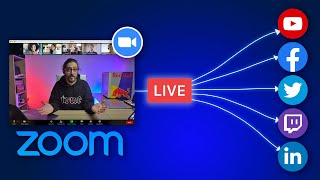 Stream ZOOM live to MULTIPLE PLATFORMS  RestreamIO Tutorial [upl. by Algy135]