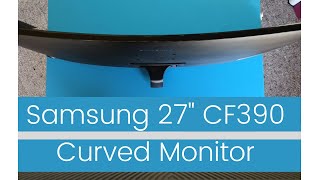 Samsung 27 inch CF390 Curved Monitor Review  Most affordable curved monitor  C27F390 [upl. by Notlrahc]