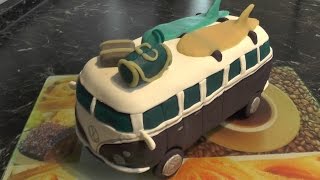 VW T1 Bus Torte  VW Bulli Torte  Freaky Baking  NinNin [upl. by Marigold]