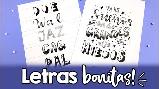 ¿Cómo hacer letras bonitas PARTE 4 ✄ Barbs Arenas Art [upl. by Honoria]