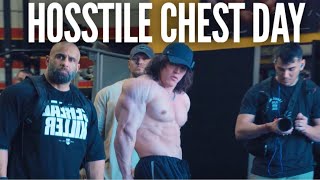 HOSSTILE CHEST DAY AT THE MECCA  Fouad Abiad Sam Sulek amp Ben Chow  Hosstile Supplements [upl. by Kristofor]