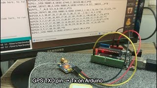 GPS Module Test  Reading NMEA Data Using an Arduino Monitor [upl. by Walt]