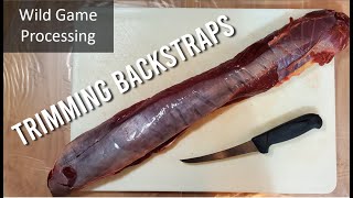 Trimming backstraps [upl. by Zampino]