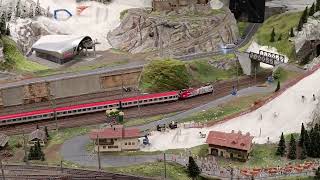 TRENI in transito al PLASTICO MINIATUR WUNDERLAND  AMBURGO 🇩🇪 [upl. by Cordy760]