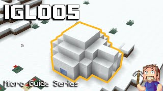 Igloos  Minecraft Micro Guide [upl. by Ahsinauq474]