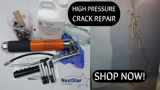 DIY kit High Pressure Crack Injection for concrete walls [upl. by Mall]