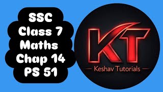 SSC  Class 7  Mathe  Chap 14  PS 50  Q 3 amp 4 [upl. by Tally]