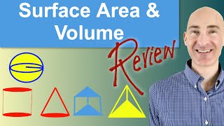 Surface Area and Volume Review Geometry [upl. by Nwahsear449]