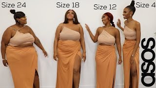 SIZE 4 vs 12 vs 18 vs 24 TRY ON SAME ASOS OUTFITS [upl. by Eitsyrk]